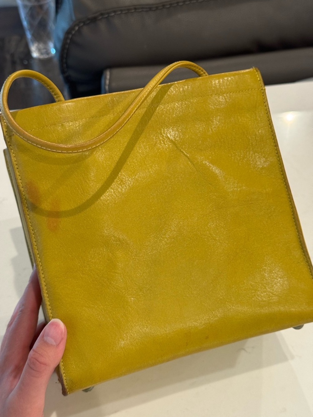 Coach Pre-Creed Tiny Tote/Small Shopping Tote in Mimosa